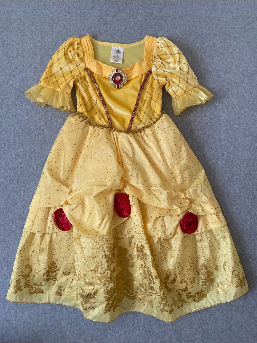 Disney Store Princess Belle Costume 4 Girl Beauty and the Beast Dress